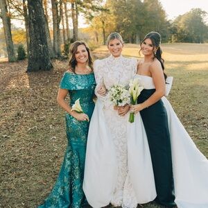 Black and White Bridesmaid Dress